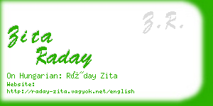 zita raday business card